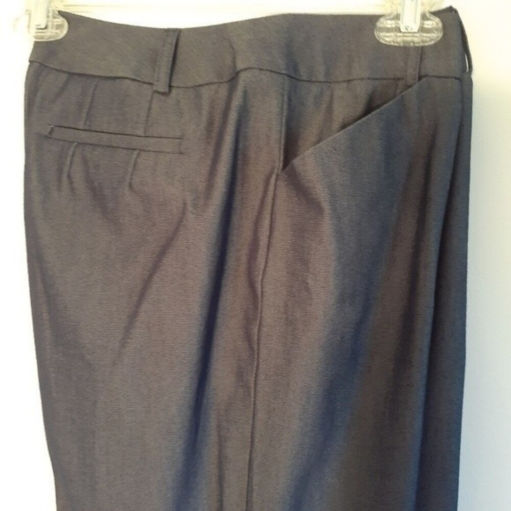 Talbots bluish gray black dress pants stretch italy 6 charcoal gray quiet luxury